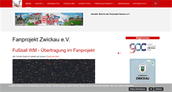 Desktop Screenshot of fanprojekt-zwickau.de